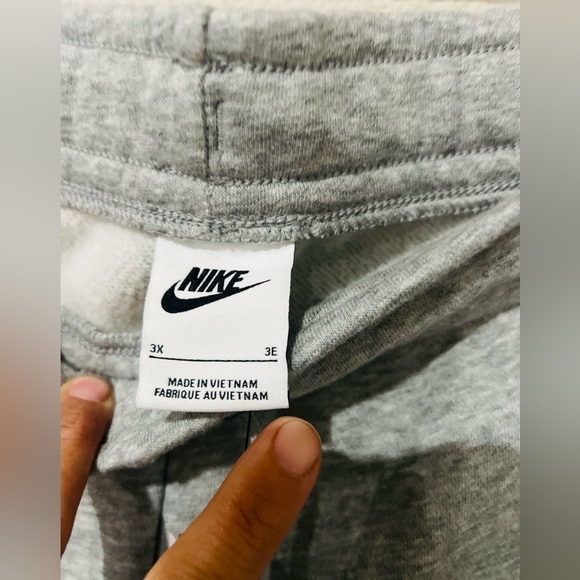 Nike Gray Joggers Sweatpants Mid Rise standard fit 3X - Picture 10 of 13